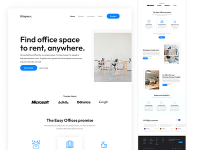 Bitspace. Landing page! 3d animation app branding design designing dribbble graphic design icon illustration logo minimal motion graphics popular trending typography ui ux vector web