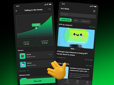 NFT trading platform for Hong Kong customers app blockchain design nft trading platform ui ux