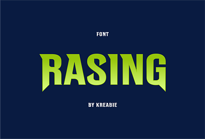 RASING FONT alphabet art background creative design font graphic illustration italic letter letters logo minimal modern sport symbol type typeface typography vector