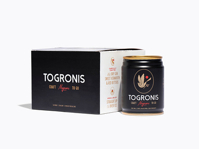 Togronis Packaging branding buffalo ny can canned cocktail cocktail negroni packaging rtd stronghold studio togronis