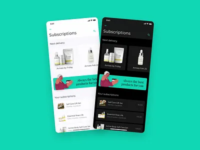 Subscriptions page concept app design figma figmadesign interaction interface ios ui ux ux design