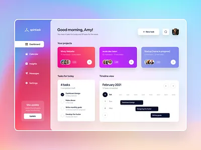 Spintask - Team Task Manager UI app design design fireart fireartstudio flat inspiration interface minimal mobile mobile app mobile design mobile ui mobileinspiration mobiletrends mobileui trending uidesign uiinspiration uitrends uiuxdesign