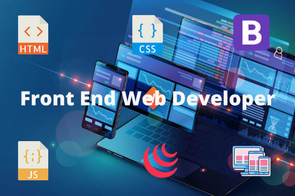 Front End Web developer website builder website concept website design