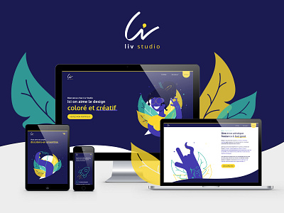 LIV STUDIO - Branding - Illustration - UX/UI Design - Motion branding direction artistique graphisme illustration logo portfolio print ui design ux design webdesign