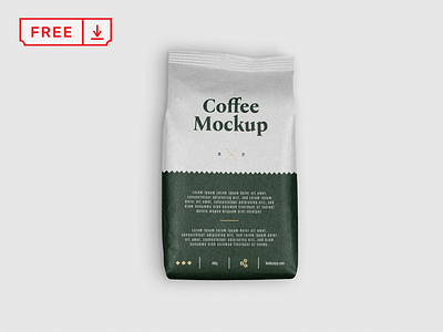 Free Small Paper Coffee Bag Mockup bag branding coffee bag design download free freebie identity logo mockup psd template typography