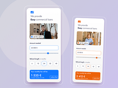 36 :: EMI Loan Calculator dailyui dailyui 036 emi calculator loan loan calculator mobile ui