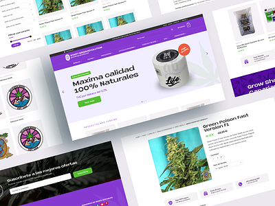 Grow Shop Canarias - eCommerce Website cannabis ecommerce elementor shop ui woocommerce wordpress