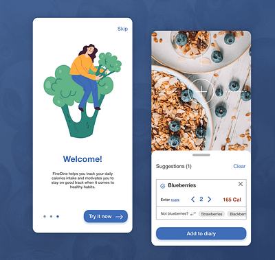 Calories calculator - UI Design dailyui