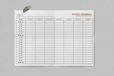 Weekly Schedule Planner bullet journal canva canva planner creative daily daily planner daily to do digital planner editable goals journal minimal modern printable professional schedule simple to do list to do planner weekly schedule