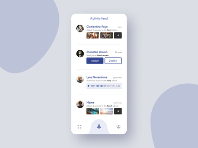 47 :: Activity feed activity feed dailyui dailyui 047 mobile ui
