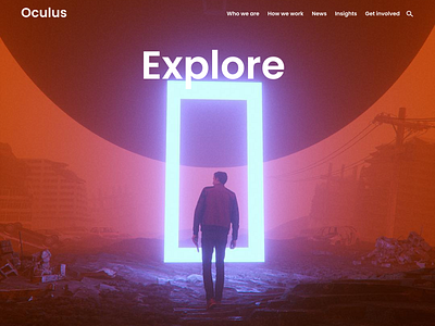 Oculus VR oculus ui virtual virtual reality vroom webdesign