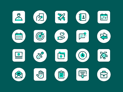 UKG - Brand Icon Library app brand branding design geometric icon line system icons ui vector