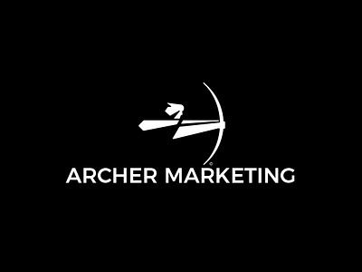 Archer Marketing logo design archer arrow art deco bow branding clean design iconic illustration logo logo design marketing minimalist sportsman target