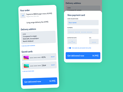 62 :: Card Checkout card checkout dailyui dailyui 062 mobile payement ui