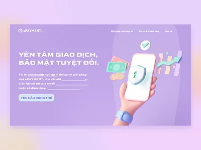 sPayment. Website Header Banner banner payment ui webdesign website