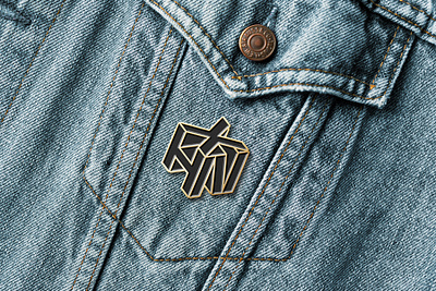 HxN LogoMark (Unused) brand design brand identity branding cube graphicdesign jeans logo logo 3d logo design logo pin logodesign logomark mark mockup pin symbol unused logo