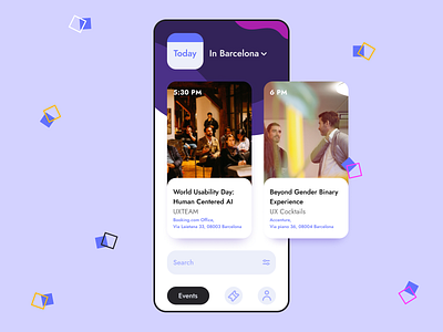 70 :: Event Listing dailui 070 dailyui event listing mobile ui ux meetup