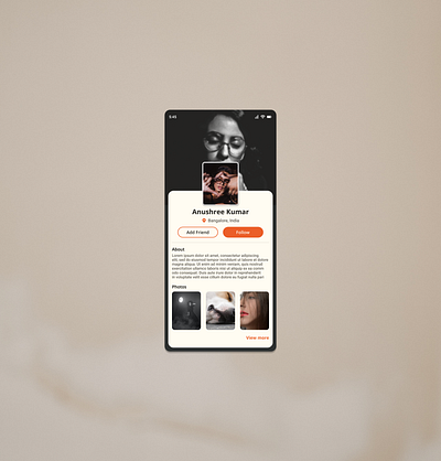 Profile page 6 dailyui