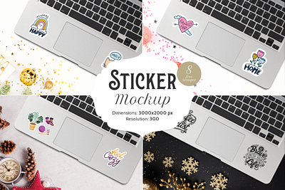 Double-sided Sticker Mockup mockup design mockup psd mockup template product design product mockups sticker design sticker mockup stickers