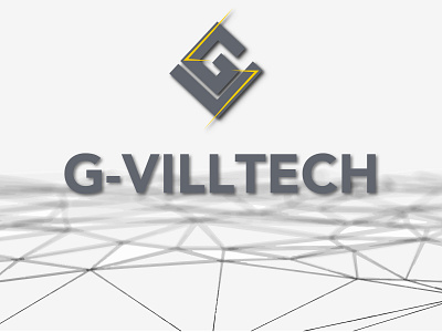 G-Villtech logo brand identity branding design currently dark elottadesign graphic gray logo logo design logodesign power technology