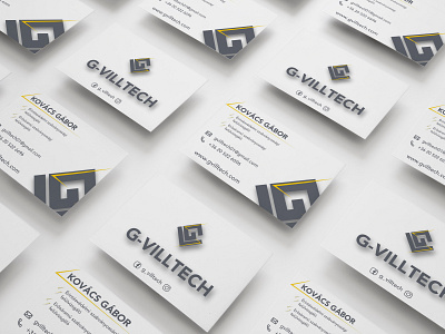 G-Villtech business card adress branding business card business card design business cards businesscard elottadesign logo power