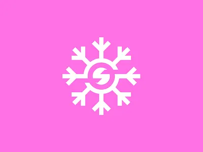 S + Snowflake design flat graphic design icon illustration illustrator logo minimal vector