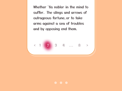 85 :: Pagination dailyui dailyui 085 mobile pagination ui