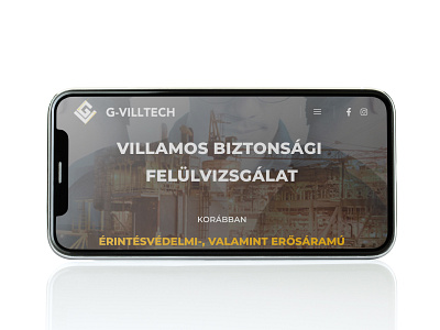 G-Villtech mobile branding design elottadesign iphone mobile mobile design mockup ui webdesign website