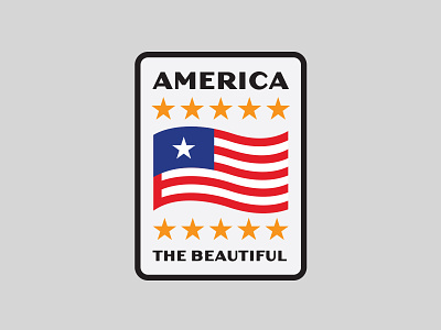 America the Beautiful design graphic type typography vector