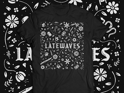 latewaves shirt apparel art band branding design icon illustration music print retro texture tshirt typography vintage