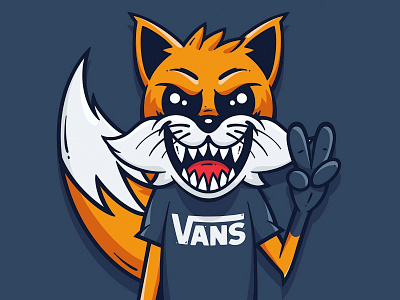 fox branding character design illustration