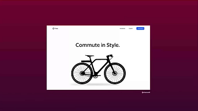 website design - Cycle. cycling cylingwebsite design electriccyle homepage interaction landingpage micro interactions motiondesign prototype sport uiux webapp webdesign website website design