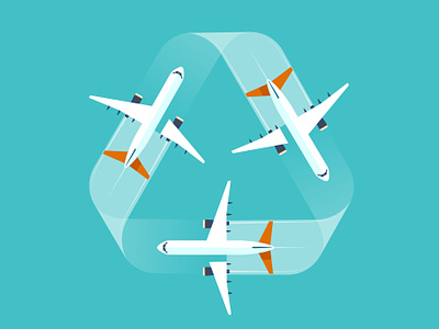 Airport airport annual report digital editorial folioart illustration peter greenwood sustainability vector