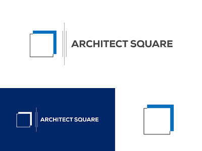Architect Square Logo for Real Estate Company flat logo graphic designer haldar graphic logo logo design logo design concept logo designer logo designer for hire logodesign logotype minimal minimalist minimalist logo square square icon square logo sujon haldar