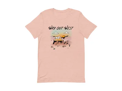 Way Out West Unisex T-Shirt design illustration merch merchandise procreate shirt shirt design swag typography