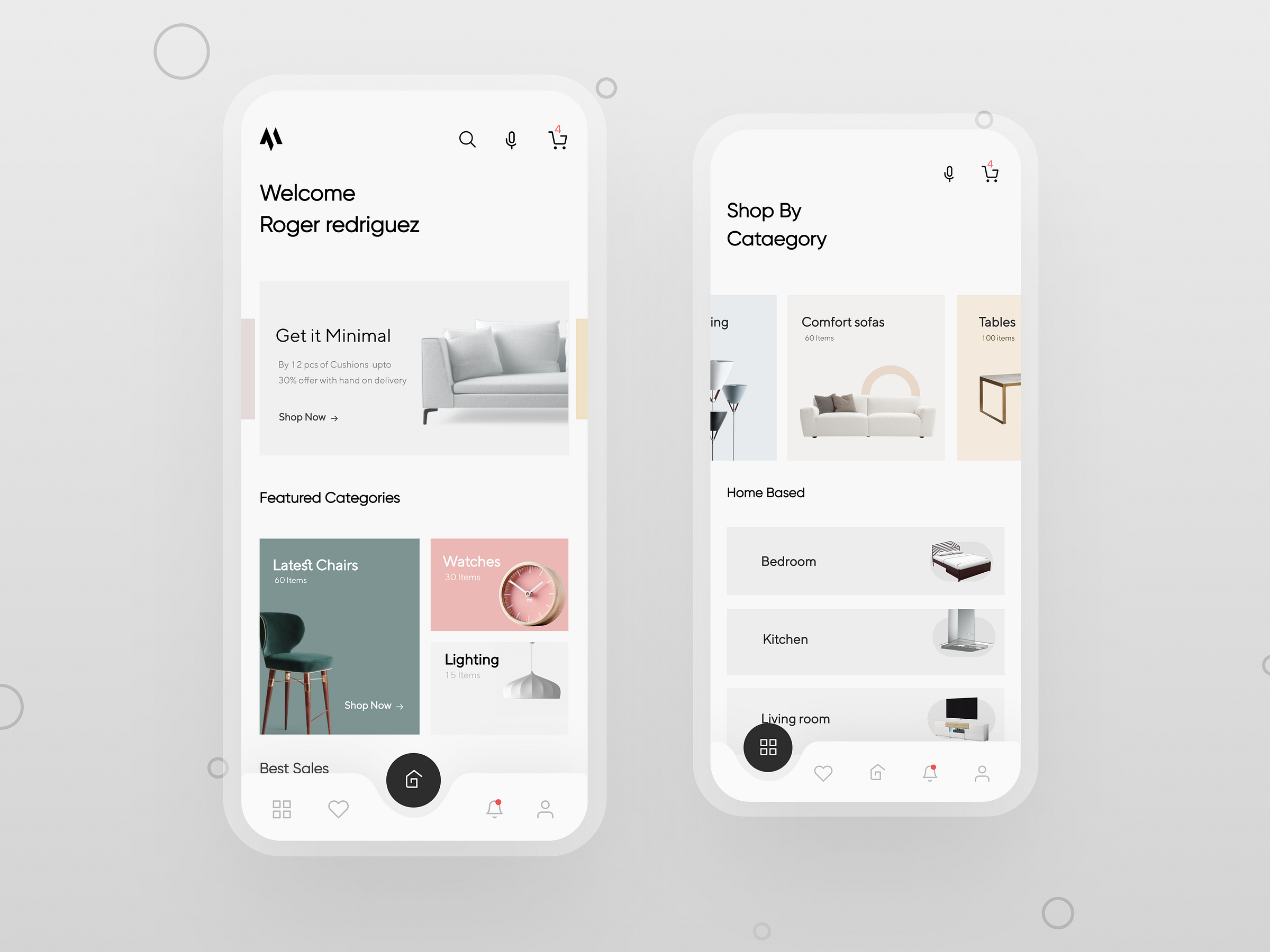 Home decor Application by Richard on Dribbble
