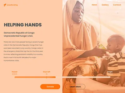 Day32 CrowdFundingCampaign design typography ui