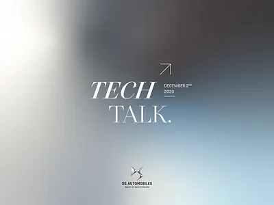 DS Tech Talk auto automobile brand branding color digital ds event gradient graphic design identity innovation logo luxury premium savoir faire show talk show technology