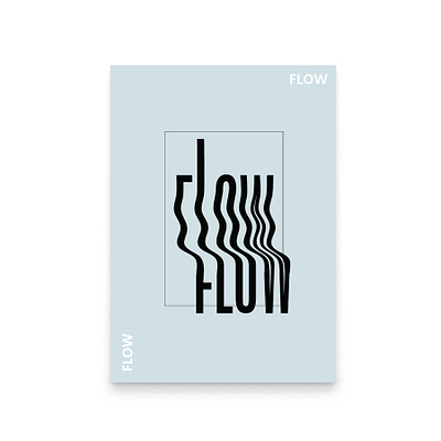 Flow Poster brand design branding canvas identity poster poster design product design