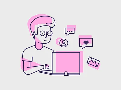 The socialmedia boy adobeillustration affinitydesigner graphicdesigner illustration design illustrationartists illustrator art illustrator cc illustrator design indesign supplyanddesign uidesigner vector illustration vectorartist vectorartwork vectordesign visual design visualdesigner webillustration