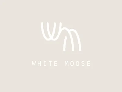 White Moose moose moose logo white moose white moose logo