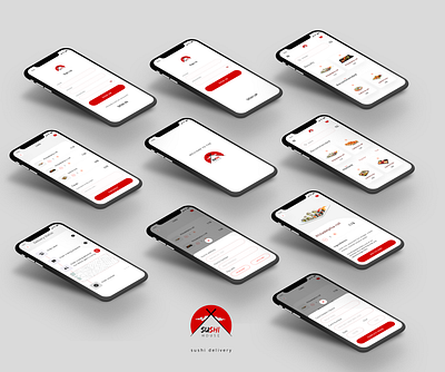 sushi delivery mobile app card design delivery design mobile mobile app mobile app design mobile design mobile ui shot sushi ui ux web