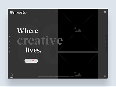 Motion concept for entertainment website animation design flat graphic design tech ui ux vector web website