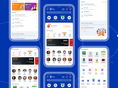 Payment Super App - Bajaj Pay app design bajaj bitcoin crypto finance fintech flipkart googlepay money pay payment paytm phonepe shop swiggy transfer ui design ux ux design zomato