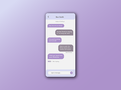 Direct Message 013 app chat cute dailyui dailyuichallenge design direct messaging illustration illustrator message message app messager messages minimal mobile talk ui ux design