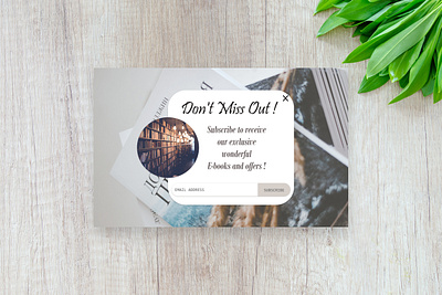 Design Pop-up / Overlay 100dayuichallenge dailyui dailyui 016