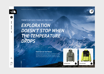 Redesign 'The North Face' better cart category e commerce ecommerce ecommerce shop face fashion hamburger home inspiration menu north product redesign search sidebar web webdesign webshop