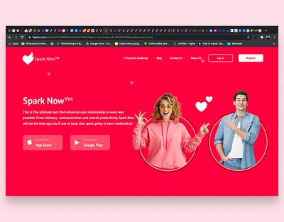 Spark Now hero section branding design illustration minimal typography ui ux web webapp design website