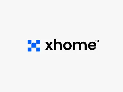 xhome board branding chess design hidden home house letter logo monogram private real estate secure security shield x