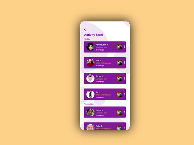 047 Daily UI - Activity Feed 047 dailyui dailyui047 dailyuichallenge